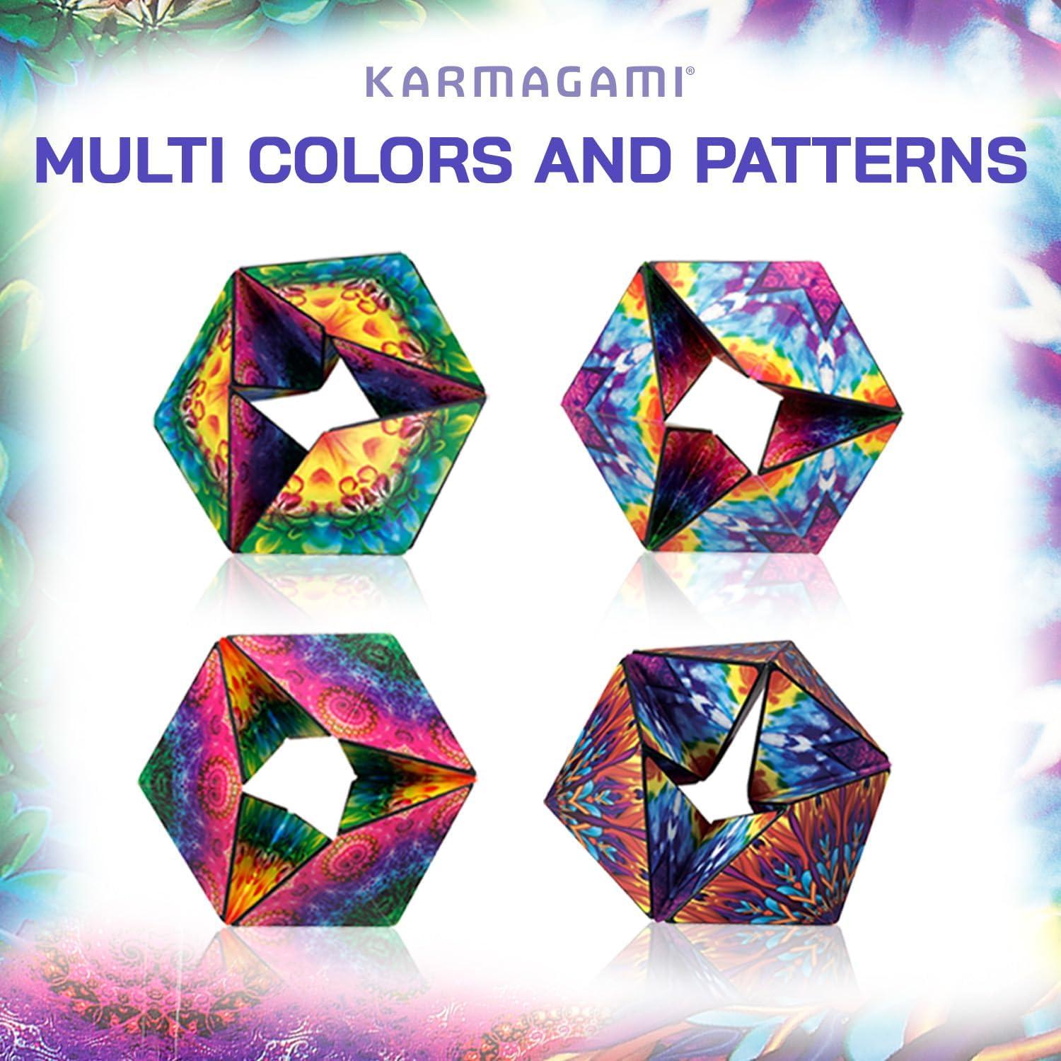 imageShashibo Karmagami Boho Sensory Toy for Kids Kaleidocycle Fidget Toy for Adults to Stay Calm ampamp Focused TearResistant Desk Manipulative Gadget Ages 4