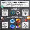 SHASHIBO Shape Shifting Box – STEM Magnetic Fidget Cube That Transforms Into Over 70 Shapes – 12 Assorted Cubes Education Bundle – by Fun in Motion Toys