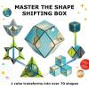 SHASHIBO Shape Shifting Box – STEM Magnetic Fidget Cube That Transforms Into Over 70 Shapes – 12 Assorted Cubes Education Bundle – by Fun in Motion Toys