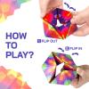 Shashibo Karmagami “Pixels” Sensory Toy for Kids – Kaleidocycle Fidget Toy for Adults to Stay Calm & Focused – Tear-Resistant Desk Manipulative Gadget (Ages 4+)