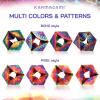 Shashibo Karmagami “Pixels” and Boho 2 Pack Sensory Toy for Kids – Kaleidocycle Fidget Toy for Adults to Stay Calm & Focused – Tear-Resistant Desk Manipulative Gadget (Ages 4+)