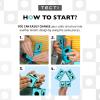 TECTI Kinetic Building System Education Pack – STEM Cubes with Seismic Moves – Build Over 50 Dynamic Structures – 6 TECTI Sets for Classroom USE – by Fun in Motion Toys