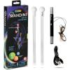 Wandini Glow.0 LED Light Magic Wand – Collapsible Levitation Stick, USB Rechargeable & Patented Design, Balanced LED Flow Prop for Smooth Tricks, Visual Performances with 22 Dynamic Color Modes
