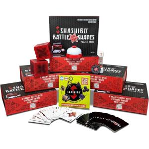 Shashibo Battle Shapes Magnetic Puzzle Games Education Pack – Shape Shifting Box Game for Adults & Kids Ages 8+ w/Puzzling Twists and Turns – 6 Sets for Classroom USE – by Fun in Motion Toys