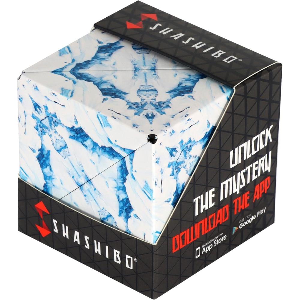 imageShashibo Shape Shifting Box AwardWinning STEM Fidget Toy with Strong Magnets Fidget Cube Transforms Into 100 Shapes Christmas Stocking Stuffers Gift for Kids Teens and Adults ForestWild Arctic