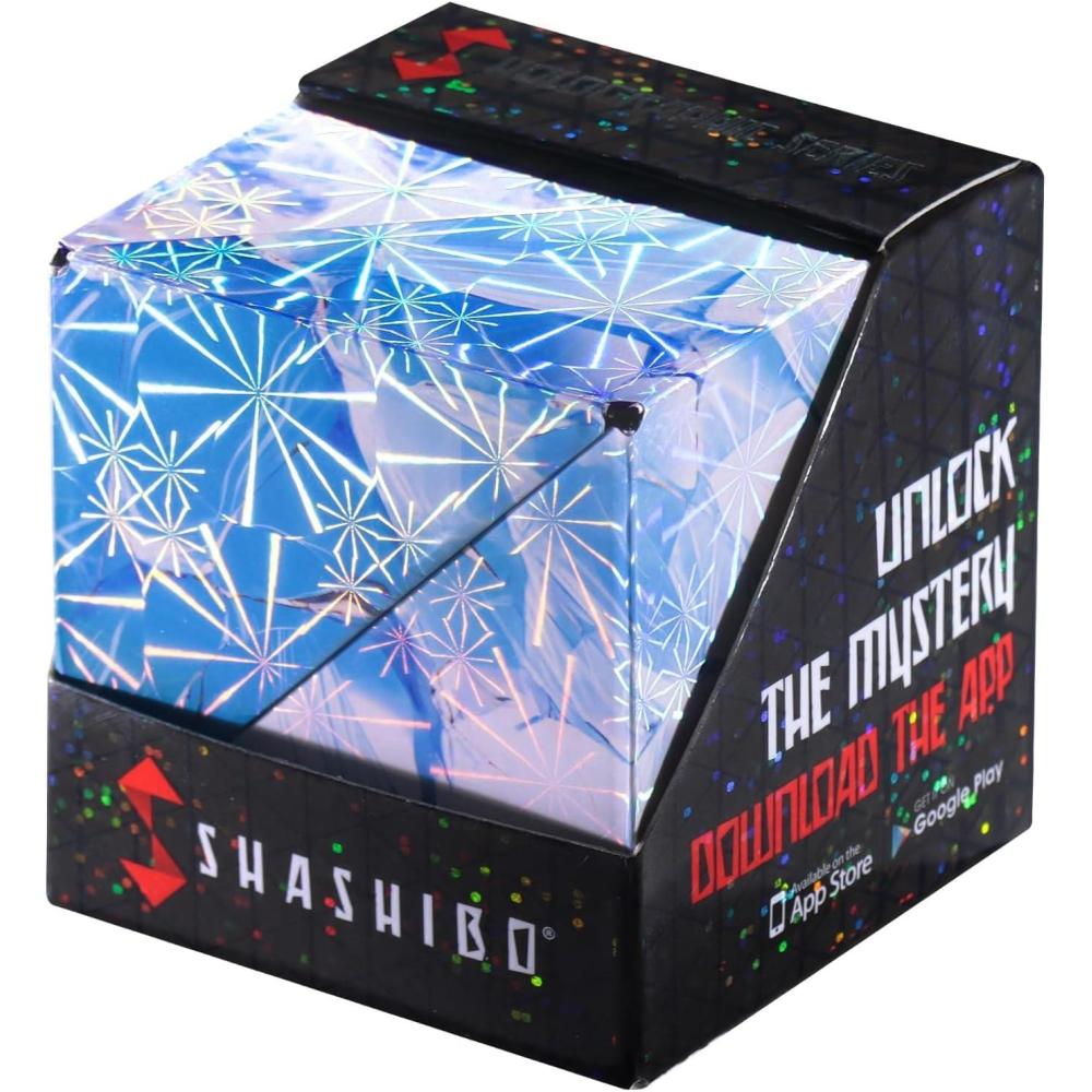 imageShashibo Shape Shifting Box AwardWinning STEM Fidget Toy with Strong Magnets Fidget Cube Transforms Into 100 Shapes Christmas Stocking Stuffers Gift for Kids Teens and Adults VaporPolar