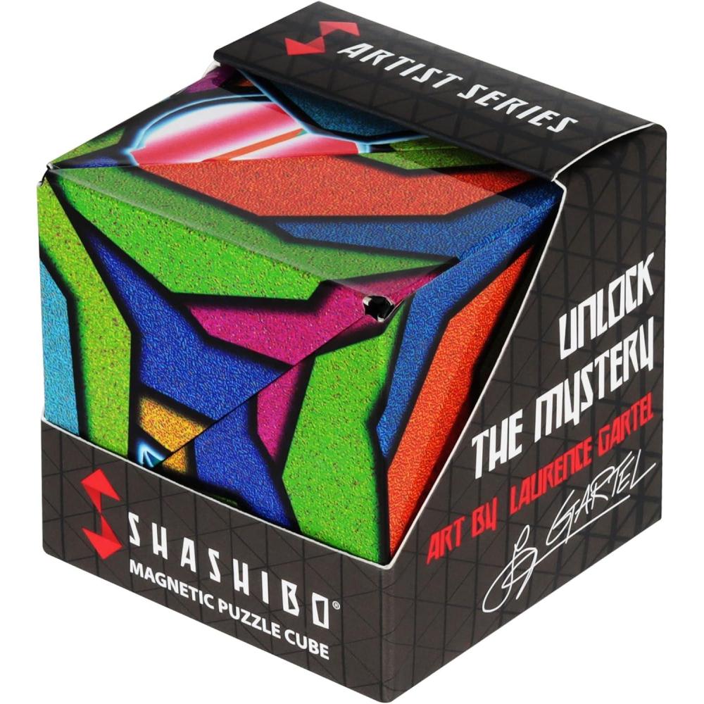 imageShashibo Shape Shifting Box AwardWinning STEM Fidget Toy with Strong Magnets Fidget Cube Transforms Into 100 Shapes Christmas Stocking Stuffers Gift for Kids Teens and Adults VaporGartel Stained Glass
