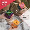CUBENDI Geometric Origami Puzzle – Infinity Fidget Cube for Adults, Kids & Teens – Mesmerizing & Magnetic Shape Shifting Box w/48 Rare Earth Magnets – by Fun in Motion Toys (Twist)(Twist)