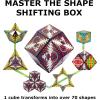 Shashibo Shape Shifting Box – Award-Winning STEM Fidget Toy with Strong Magnets – Fidget Cube Transforms Into 100+ Shapes, Christmas Stocking Stuffers Gift for Kids, Teens, and Adults (Skull & Roses)(Grateful Dead – Dancing Bears)