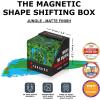 Shashibo Shape Shifting Box – Award-Winning STEM Fidget Toy with Strong Magnets – Fidget Cube Transforms Into 100+ Shapes, Christmas Stocking Stuffers Gift for Kids, Teens, and Adults (Forest)(Wild – Jungle)