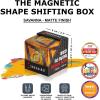 Shashibo Shape Shifting Box – Award-Winning STEM Fidget Toy with Strong Magnets – Fidget Cube Transforms Into 100+ Shapes, Christmas Stocking Stuffers Gift for Kids, Teens, and Adults (Forest)(Wild – Savannah)