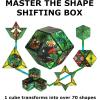 Shashibo Shape Shifting Box – Award-Winning STEM Fidget Toy with Strong Magnets – Fidget Cube Transforms Into 100+ Shapes, Christmas Stocking Stuffers Gift for Kids, Teens, and Adults (Forest)(Wild – Jungle)