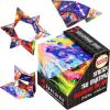 Shashibo Shape Shifting Box – Award-Winning STEM Fidget Toy with Strong Magnets – Fidget Cube Transforms Into 100+ Shapes, Christmas Stocking Stuffers Gift for Kids, Teens, and Adults (Vapor)(Cosmos)