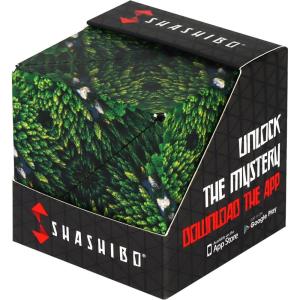 Shashibo Shape Shifting Box – Award-Winning STEM Fidget Toy with Strong Magnets – Fidget Cube Transforms Into 100+ Shapes, Christmas Stocking Stuffers Gift for Kids, Teens, and Adults (Forest)(Wild – Forest)