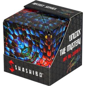 Shashibo Shape Shifting Box – Award-Winning STEM Fidget Toy with Strong Magnets – Fidget Cube Transforms Into 100+ Shapes, Christmas Stocking Stuffers Gift for Kids, Teens, and Adults (Cosmic Surfer)(Jumbie – Chameleon)
