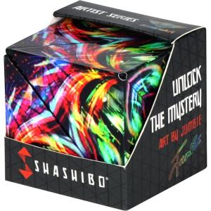 Shashibo Shape Shifting Box – Award-Winning STEM Fidget Toy with Strong Magnets – Fidget Cube Transforms Into 100+ Shapes, Christmas Stocking Stuffers Gift for Kids, Teens, and Adults (Cosmic Surfer)(Jumbie – Cosmic Surfer)