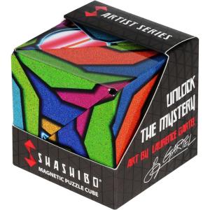 Shashibo Shape Shifting Box – Award-Winning STEM Fidget Toy with Strong Magnets – Fidget Cube Transforms Into 100+ Shapes, Christmas Stocking Stuffers Gift for Kids, Teens, and Adults (Vapor)(Gartel – Stained Glass)