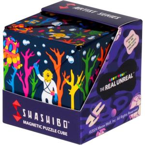Shashibo Shape Shifting Box – Award-Winning STEM Fidget Toy with Strong Magnets – Fidget Cube Transforms Into 100+ Shapes, Christmas Stocking Stuffers Gift for Kids, Teens, and Adults (Cosmic Surfer)(Eternal Friends)