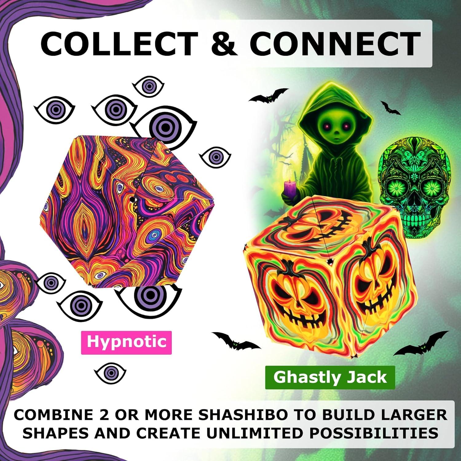 imageSHASHIBO Shape Shifting Box AwardWinning Patented Fidget Cube w 36 Rare Earth Magnets Transforms Into Over 70 Shapes Gift Box Download Fun in Motion Toys Mobile App Earth 4 PackHypnotic Digital
