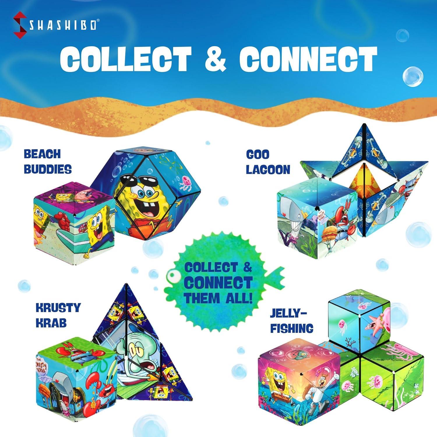 imageShashibo Shape Shifting Box AwardWinning STEM Fidget Toy with Strong Magnets Fidget Cube Transforms Into 100 Shapes Christmas Stocking Stuffers Gift for Kids Teens and Adults Beach BuddiesSb Beach Buddies