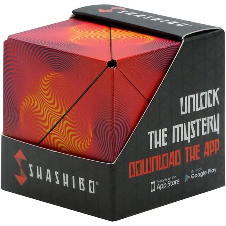 imageSHASHIBO Shape Shifting Box AwardWinning Patented Fidget Cube w 36 Rare Earth Magnets Transforms Into Over 70 Shapes Gift Box Download Fun in Motion Toys Mobile App Earth 4 PackOptical Illusion