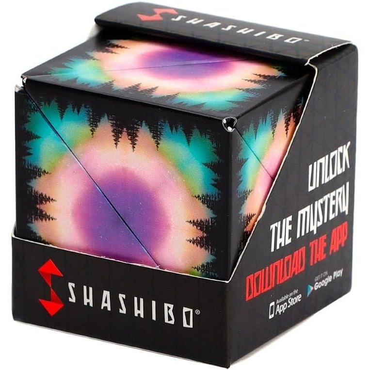 imageSHASHIBO Shape Shifting Box AwardWinning Patented Fidget Cube w 36 Rare Earth Magnets Transforms Into Over 70 Shapes Gift Box Download Fun in Motion Toys Mobile App Earth 4 PackMoon