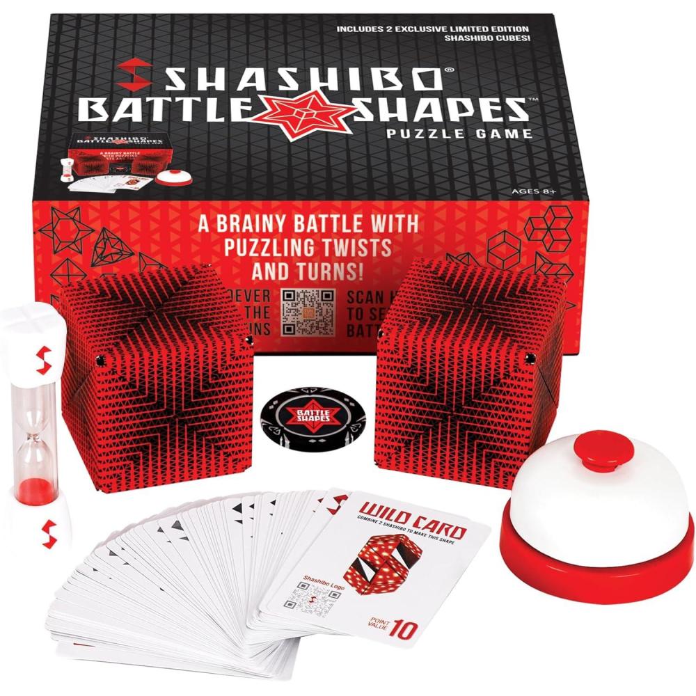 imageSHASHIBO Shape Shifting Box AwardWinning Patented Fidget Cube w 36 Rare Earth Magnets Transforms Into Over 70 Shapes Gift Box Download Fun in Motion Toys Mobile App Earth 4 PackBattle Shapes