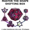 SHASHIBO Shape Shifting Box – Award-Winning, Patented Fidget Cube w/ 36 Rare Earth Magnets – Transforms Into Over 70 Shapes, Gift Box, Download Fun in Motion Toys Mobile App (Earth, 4 Pack)(Chaos)