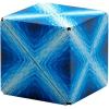 SHASHIBO Shape Shifting Box – Award-Winning, Patented Fidget Cube w/ 36 Rare Earth Magnets – Transforms Into Over 70 Shapes, Gift Box, Download Fun in Motion Toys Mobile App (Earth, 4 Pack)(Blue Planet)