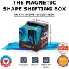 SHASHIBO Shape Shifting Box – Award-Winning, Patented Fidget Cube w/ 36 Rare Earth Magnets – Transforms Into Over 70 Shapes, Gift Box, Download Fun in Motion Toys Mobile App (Earth, 4 Pack)(Mystic Ocean)