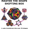 SHASHIBO Shape Shifting Box – Award-Winning, Patented Fidget Cube w/ 36 Rare Earth Magnets – Transforms Into Over 70 Shapes, Gift Box, Download Fun in Motion Toys Mobile App (Earth, 4 Pack)(Confetti)