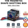SHASHIBO Shape Shifting Box – Award-Winning, Patented Fidget Cube w/ 36 Rare Earth Magnets – Transforms Into Over 70 Shapes, Gift Box, Download Fun in Motion Toys Mobile App (Earth, 4 Pack)(Wings)
