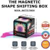 SHASHIBO Shape Shifting Box – Award-Winning, Patented Fidget Cube w/ 36 Rare Earth Magnets – Transforms Into Over 70 Shapes, Gift Box, Download Fun in Motion Toys Mobile App (Earth, 4 Pack)(Moon)