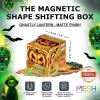 SHASHIBO Shape Shifting Box – Award-Winning, Patented Fidget Cube w/ 36 Rare Earth Magnets – Transforms Into Over 70 Shapes, Gift Box, Download Fun in Motion Toys Mobile App (Earth, 4 Pack)(Ghastly Jack)
