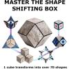 SHASHIBO Shape Shifting Box – Award-Winning, Patented Fidget Cube w/ 36 Rare Earth Magnets – Transforms Into Over 70 Shapes, Gift Box, Download Fun in Motion Toys Mobile App (Earth, 4 Pack)(Moon)