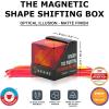 SHASHIBO Shape Shifting Box – Award-Winning, Patented Fidget Cube w/ 36 Rare Earth Magnets – Transforms Into Over 70 Shapes, Gift Box, Download Fun in Motion Toys Mobile App (Earth, 4 Pack)(Optical Illusion)