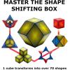 SHASHIBO Shape Shifting Box – Award-Winning, Patented Fidget Cube w/ 36 Rare Earth Magnets – Transforms Into Over 70 Shapes, Gift Box, Download Fun in Motion Toys Mobile App (Earth, 4 Pack)(Optical Illusion)