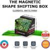 SHASHIBO Shape Shifting Box – Award-Winning, Patented Fidget Cube w/ 36 Rare Earth Magnets – Transforms Into Over 70 Shapes, Gift Box, Download Fun in Motion Toys Mobile App (Earth, 4 Pack)(Elements)