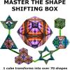 SHASHIBO Shape Shifting Box – Award-Winning, Patented Fidget Cube w/ 36 Rare Earth Magnets – Transforms Into Over 70 Shapes, Gift Box, Download Fun in Motion Toys Mobile App (Earth, 4 Pack)(Elements)