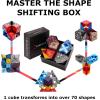 SHASHIBO Shape Shifting Box – Award-Winning, Patented Fidget Cube w/ 36 Rare Earth Magnets – Transforms Into Over 70 Shapes, Gift Box, Download Fun in Motion Toys Mobile App (Earth, 4 Pack)(Bundle of 4)