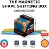 SHASHIBO Shape Shifting Box – Award-Winning, Patented Fidget Cube w/ 36 Rare Earth Magnets – Transforms Into Over 70 Shapes, Gift Box, Download Fun in Motion Toys Mobile App (Earth, 4 Pack)(Earth)