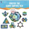 Shashibo Shape Shifting Box – Award-Winning STEM Fidget Toy with Strong Magnets – Fidget Cube Transforms Into 100+ Shapes, Christmas Stocking Stuffers Gift for Kids, Teens, and Adults (Beach Buddies)(Sb – Krusty Krab)