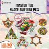 Shashibo Shape Shifting Box – Award-Winning STEM Fidget Toy with Strong Magnets – Fidget Cube Transforms Into 100+ Shapes, Christmas Stocking Stuffers Gift for Kids, Teens, and Adults (Beach Buddies)(Turtles – Mikey Series 2)