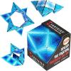 SHASHIBO Shape Shifting Box – Award-Winning, Patented Fidget Cube w/ 36 Rare Earth Magnets – Transforms Into Over 70 Shapes, Gift Box, Download Fun in Motion Toys Mobile App (Earth, 4 Pack)(Blue Planet)
