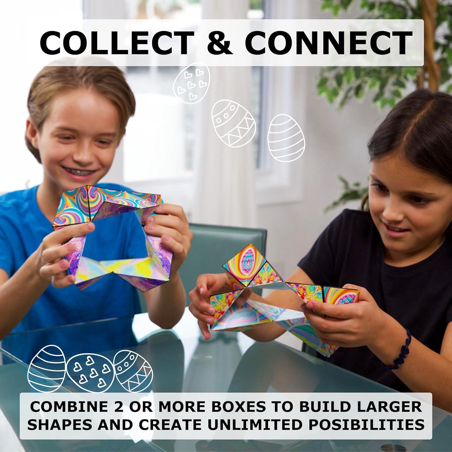 imageSHASHIBO Easter Limited Edition Shape Shifting Box STEM Magnetic Fidget Cube That Transforms Into Over 70 Shapes Download Fun in Motion Toys Mobile App Eggstraordinary