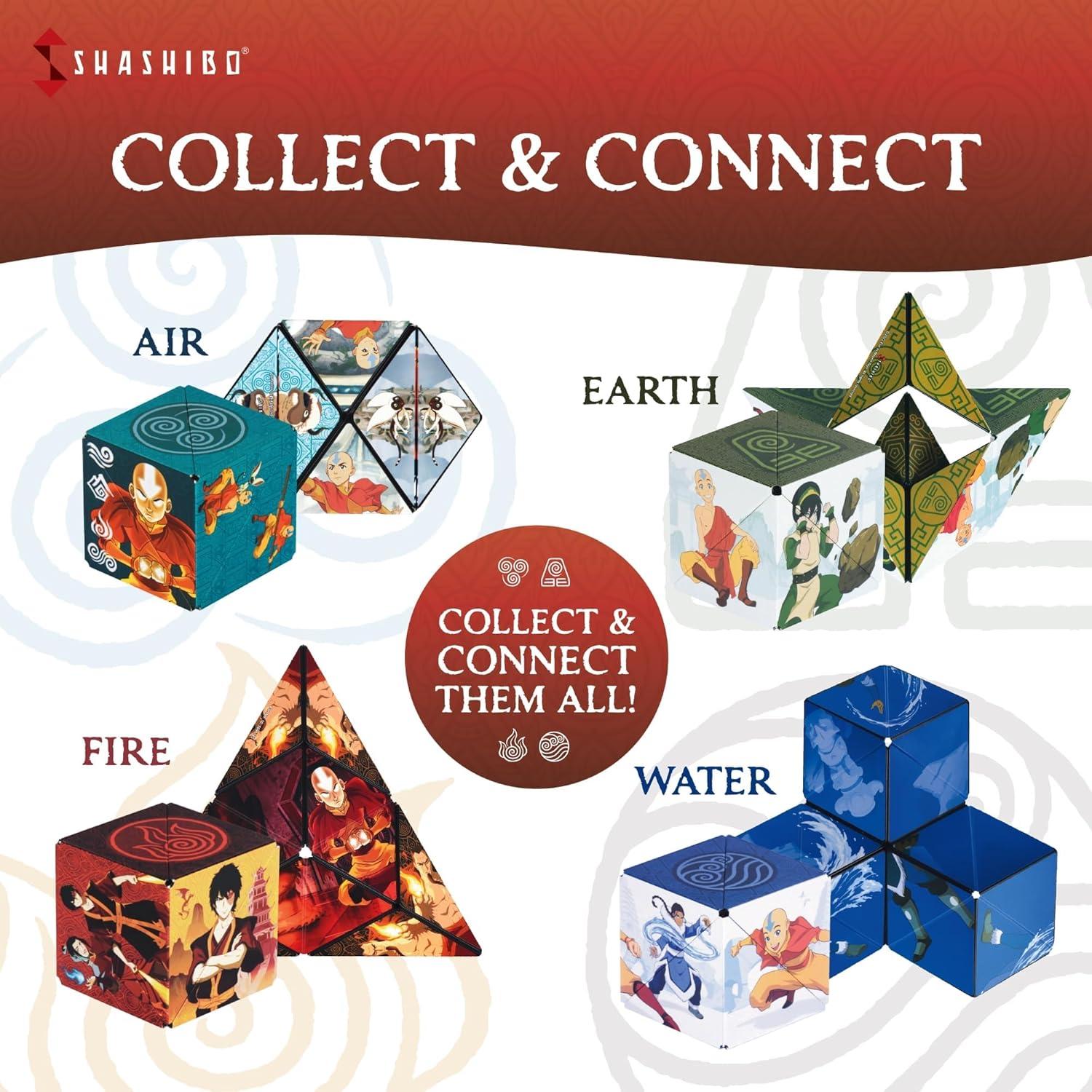 imageShashibo Shape Shifting Box AwardWinning STEM Fidget Toy with Ultra Strong Magnets Puzzle Cube Transforms Into 100 Shapes Perfect Sensory Gift for Kids Teens and Adults AirAvatar Fire