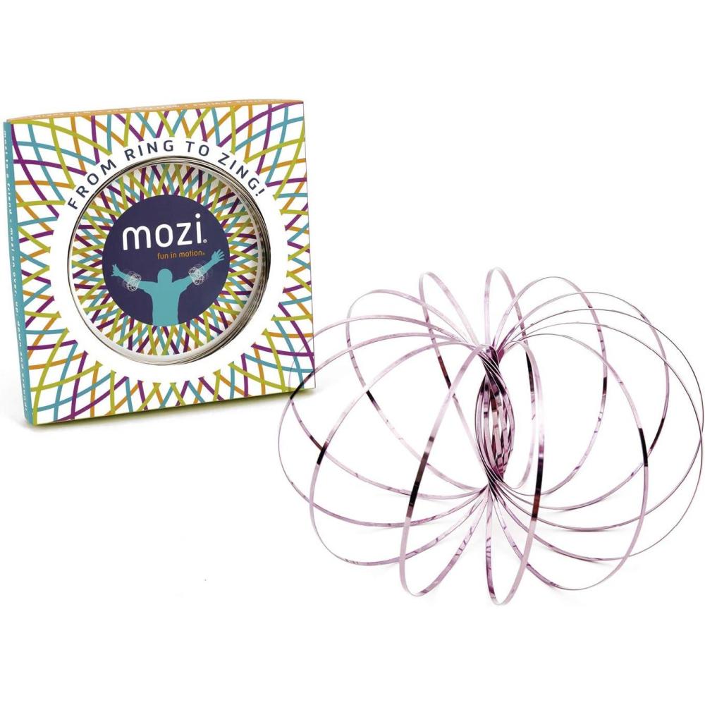 imageMozi Geometric Magic Flow Bracelet Easy to Use 3D Bracelet Spiral Toy Spinning Bracelet Spiral for Children and Adults Rose Quartz