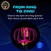 Mozi Geometric Magic Flow Bracelet – Easy to Use – 3D Bracelet Spiral Toy, Spinning Bracelet Spiral for Children and Adults (Iridescent)(Glowing Pink)
