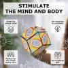 SHASHIBO Easter Limited Edition Shape Shifting Box – STEM Magnetic Fidget Cube That Transforms Into Over 70 Shapes, Download Fun in Motion Toys Mobile App (Eggstraordinary)