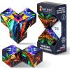 Shashibo Octa Christmas Stocking Stuffers for Kids – Shape Shifting Sensory Fidget Toy – Magnetic STEM Brain Teaser Game Gift with Endless Shape Possibilities – Pairs All Shashibo Cubes (Atlantis)(Infinity)